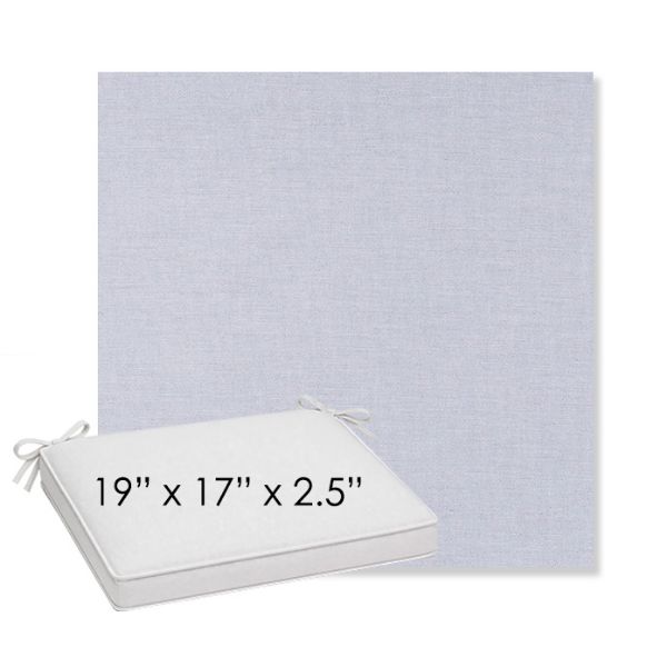 Picture of Exhale Sky | Sunbrella® 19" x 17" x 3" Outdoor Dining Cushion