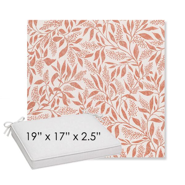 Picture of Exquisite Guava | Sunbrella® 19" x 17" x 3" Outdoor Dining Cushion
