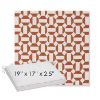 Picture of Hoopla Tobiko | Sunbrella® 19" x 17" x 3" Outdoor Dining Cushion