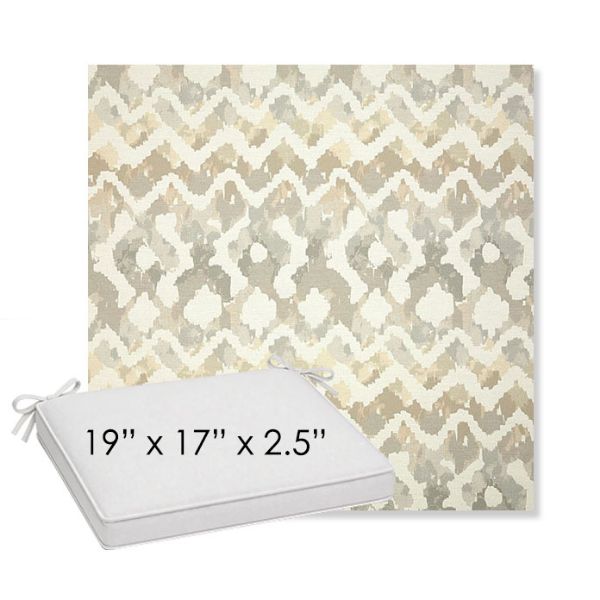 Picture of Inga Marble | Sunbrella® 19" x 17" x 3" Outdoor Dining Cushion