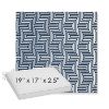 Picture of Key Figure Indigo | Sunbrella® 19" x 17" x 3" Outdoor Dining Cushion