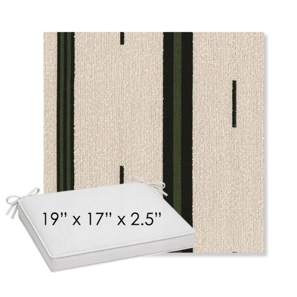 Picture of Khaima Moringa | Sunbrella® 19" x 17" x 3" Outdoor Dining Cushion