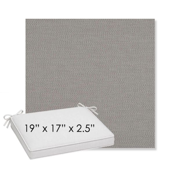 Picture of Lopi Silver | Sunbrella® 19" x 17" x 3" Outdoor Dining Cushion