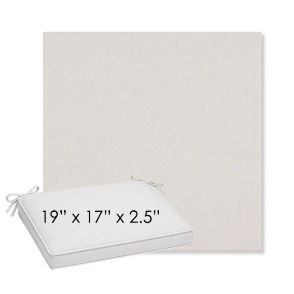 Picture of Lopi Snow | Sunbrella® 19" x 17" x 3" Outdoor Dining Cushion