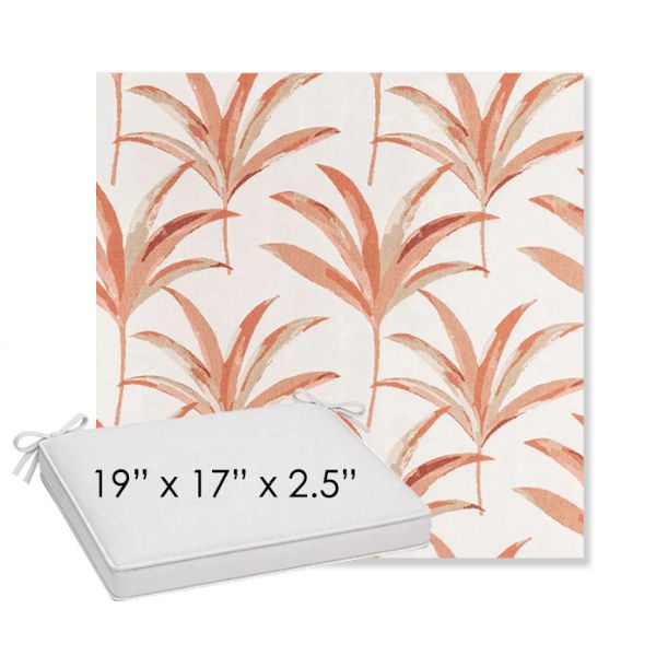 Picture of Martinique Mango | Sunbrella® 19" x 17" x 3" Outdoor Dining Cushion