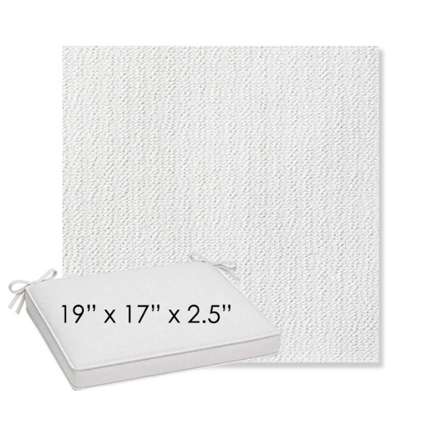 Picture of Momento Snow | Sunbrella® 19" x 17" x 3" Outdoor Dining Cushion
