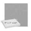 Picture of Natte Grey Chine | Sunbrella® 19" x 17" x 3" Outdoor Dining Cushion