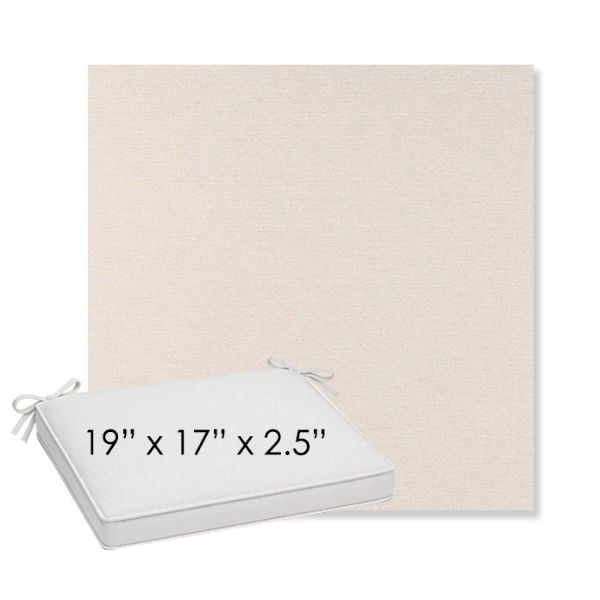 Picture of Nuance Cloud | Sunbrella® 19" x 17" x 3" Outdoor Dining Cushion