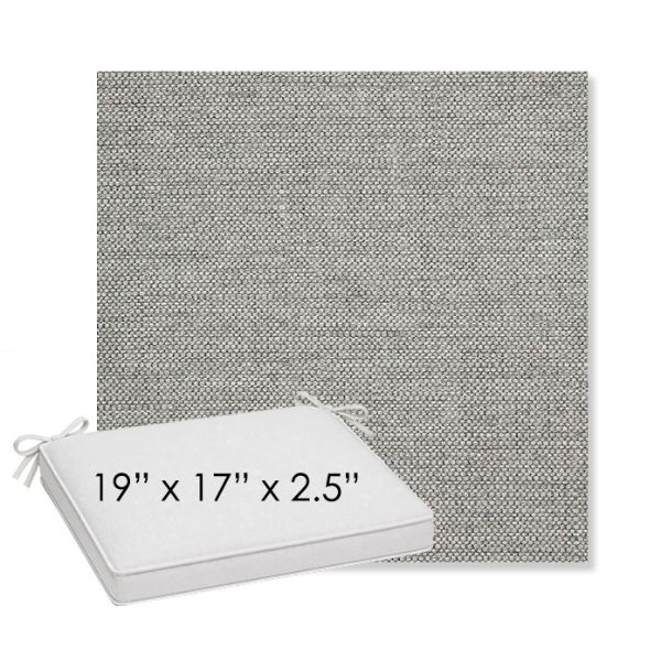 Picture of Piazza Stone | Sunbrella® 19" x 17" x 3" Outdoor Dining Cushion