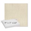 Picture of Pique Flax | Sunbrella® 19" x 17" x 3" Outdoor Dining Cushion