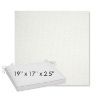 Picture of Pique Salt | Sunbrella® 19" x 17" x 3" Outdoor Dining Cushion