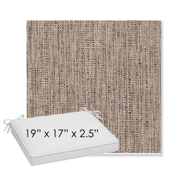 Picture of Poros Rattan | Sunbrella® 19" x 17" x 3" Outdoor Dining Cushion