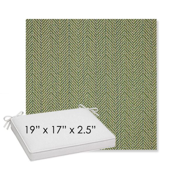 Picture of Posh Shamrock | Sunbrella® 19" x 17" x 3" Outdoor Dining Cushion