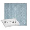Picture of Posh Sky | Sunbrella® 19" x 17" x 3" Outdoor Dining Cushion
