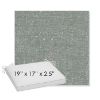 Picture of Rafi Mist | Sunbrella® 19" x 17" x 3" Outdoor Dining Cushion