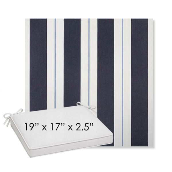 Picture of Relate Harbor | Sunbrella® 19" x 17" x 3" Outdoor Dining Cushion