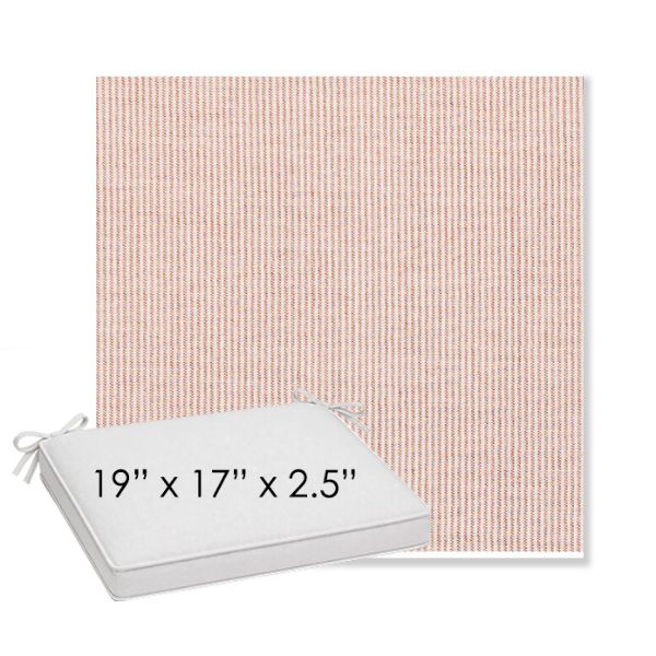 Picture of Replay Clay | Sunbrella® 19" x 17" x 3" Outdoor Dining Cushion