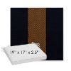 Picture of Rothko Bourbon Blue | Sunbrella® 19" x 17" x 3" Outdoor Dining Cushion