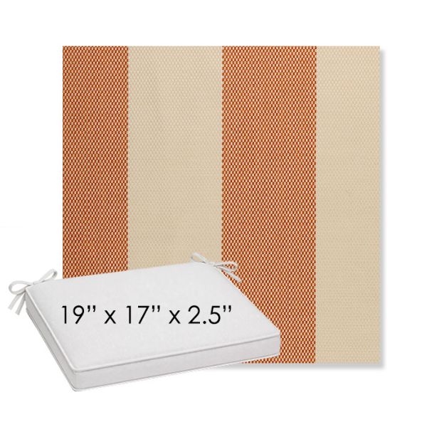 Picture of Rothko Lobster Roll | Sunbrella® 19" x 17" x 3" Outdoor Dining Cushion