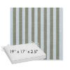 Picture of Sail Away Aloe | Sunbrella® 19" x 17" x 3" Outdoor Dining Cushion