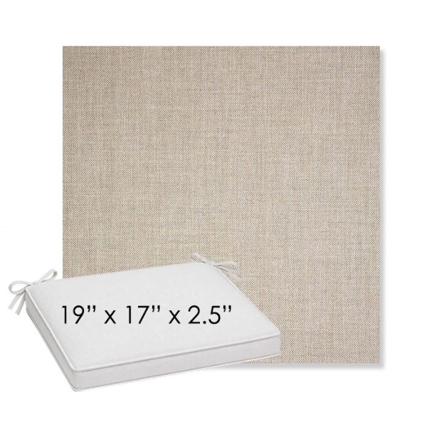 Picture of Switch Flax | Sunbrella® 19" x 17" x 3" Outdoor Dining Cushion