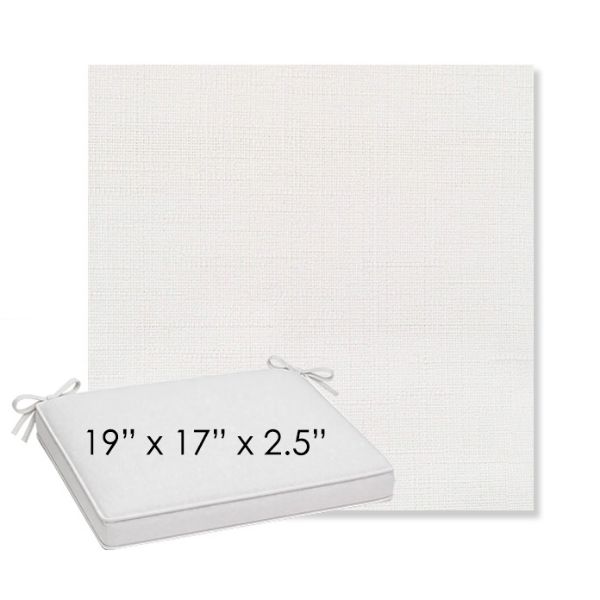 Picture of Willa Snow | Sunbrella® 19" x 17" x 3" Outdoor Dining Cushion