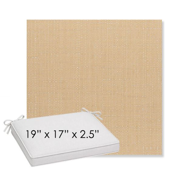 Picture of Willa Toast | Sunbrella® 19" x 17" x 3" Outdoor Dining Cushion
