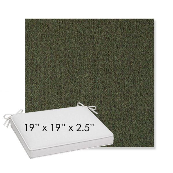 Picture of Abstraction Juniper | Sunbrella® 19" x 19" x 3" Outdoor Dining Cushion