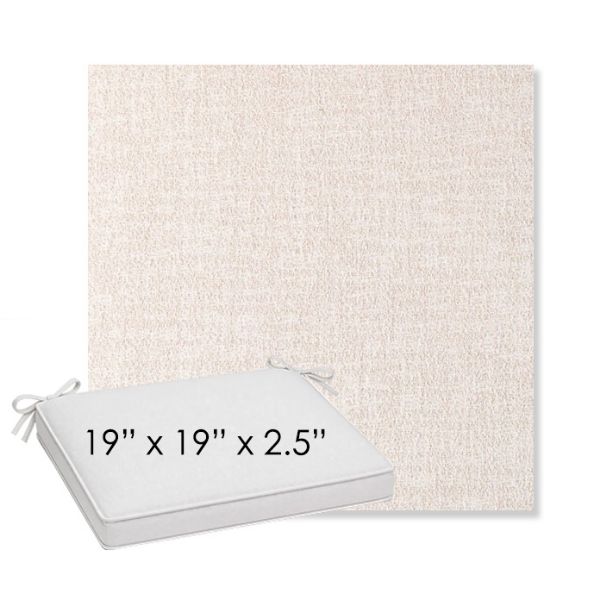 Picture of Abstraction Parchment | Sunbrella® 19" x 19" x 3" Outdoor Dining Cushion