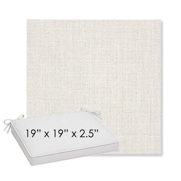 Picture of Bliss Linen | Sunbrella® 19" x 19" x 3" Outdoor Dining Cushion