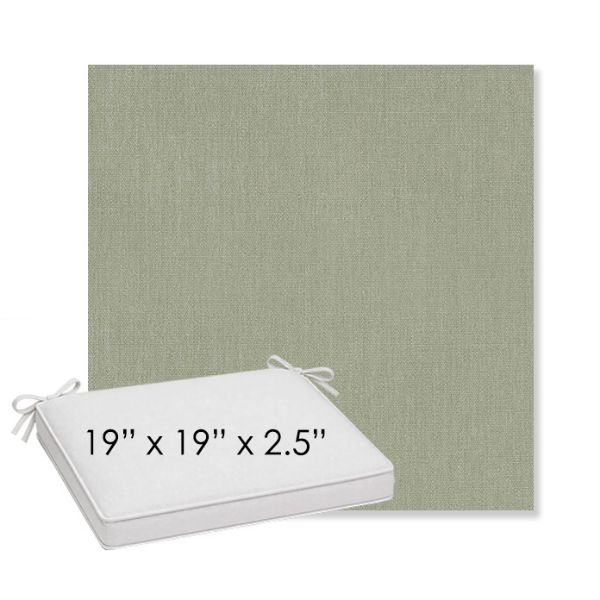Picture of Canvas Seasalt | Sunbrella® 19" x 19" x 3" Outdoor Dining Cushion