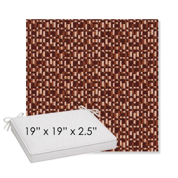 Picture of Carat Grenat | Sunbrella® 19" x 19" x 3" Outdoor Dining Cushion