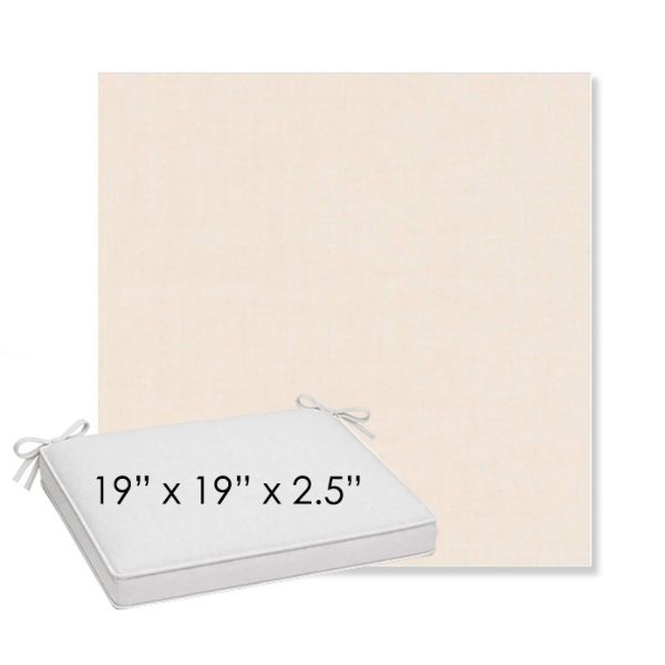 Picture of Cast Bisque | Sunbrella® 19" x 19" x 3" Outdoor Dining Cushion