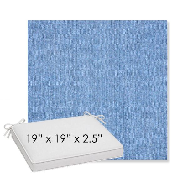 Picture of Cast Ocean | Sunbrella® 19" x 19" x 3" Outdoor Dining Cushion