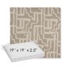 Picture of Escher Greige | Sunbrella® 19" x 19" x 3" Outdoor Dining Cushion