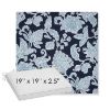 Picture of Floral Song Navy | Sunbrella® 19" x 19" x 3" Outdoor Dining Cushion