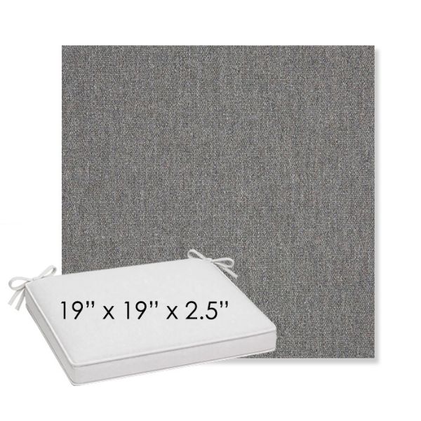 Picture of Heritage Slate | Sunbrella® 19" x 19" x 3" Outdoor Dining Cushion