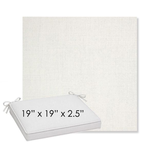 Picture of Idol Snow | Sunbrella® 19" x 19" x 3" Outdoor Dining Cushion