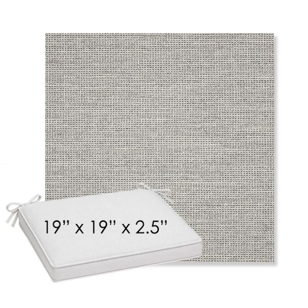 Picture of Kudos Ash | Sunbrella® 19" x 19" x 3" Outdoor Dining Cushion