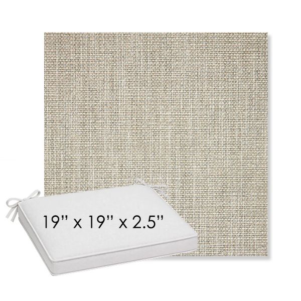 Picture of Linville Oyster | Sunbrella® 19" x 19" x 3" Outdoor Dining Cushion