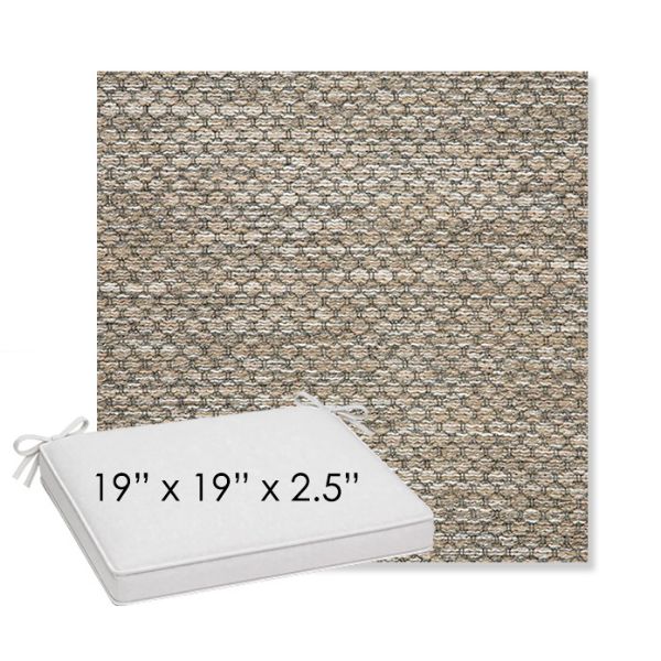Picture of Litchfield Pebble | Sunbrella® 19" x 19" x 3" Outdoor Dining Cushion