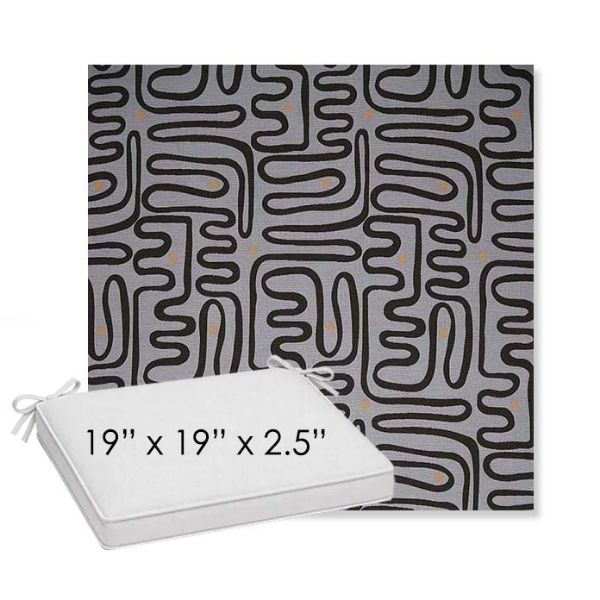 Picture of Nema Moonlight | Sunbrella® 19" x 19" x 3" Outdoor Dining Cushion