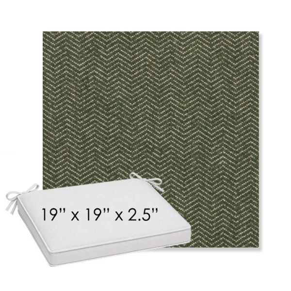 Picture of Odette Fern | Sunbrella® 19" x 19" x 3" Outdoor Dining Cushion