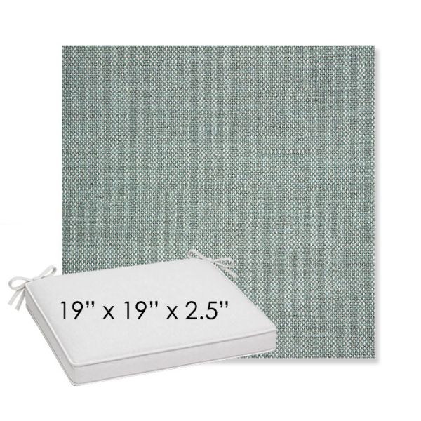 Picture of Piazza Mist | Sunbrella® 19" x 19" x 3" Outdoor Dining Cushion