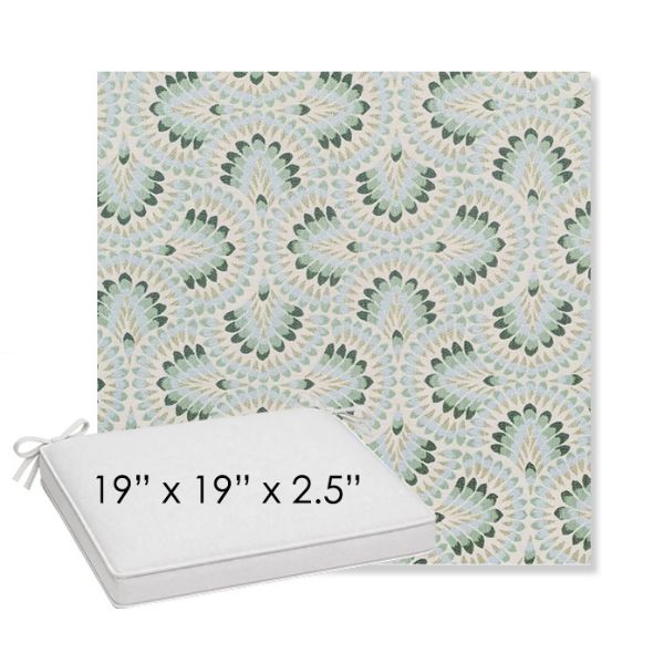 Picture of Plume Spring | Sunbrella® 19" x 19" x 3" Outdoor Dining Cushion