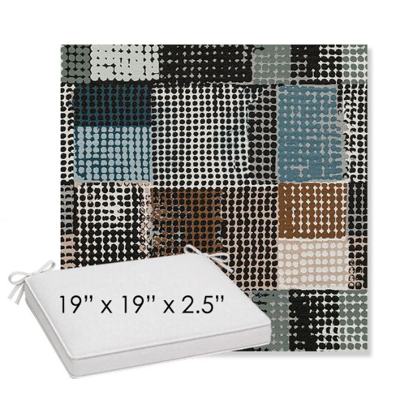 Picture of Pop Fizz | Sunbrella® 19" x 19" x 3" Outdoor Dining Cushion