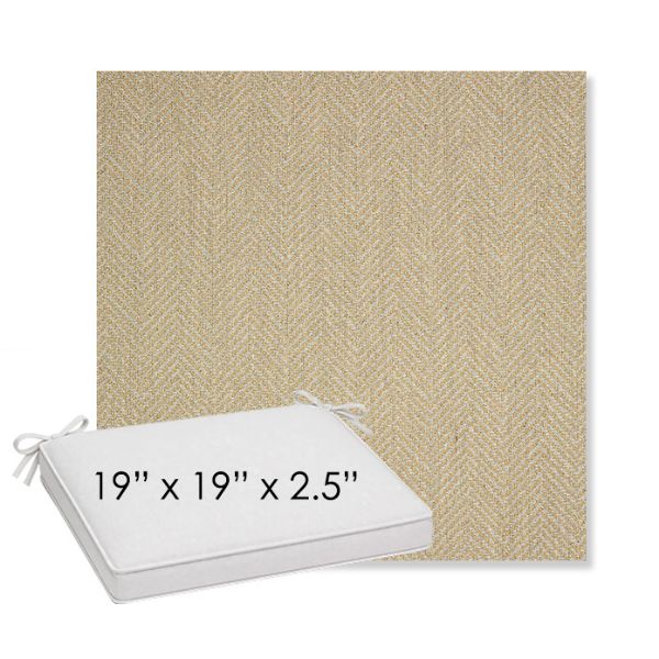 Picture of Posh Shiitake | Sunbrella® 19" x 19" x 3" Outdoor Dining Cushion