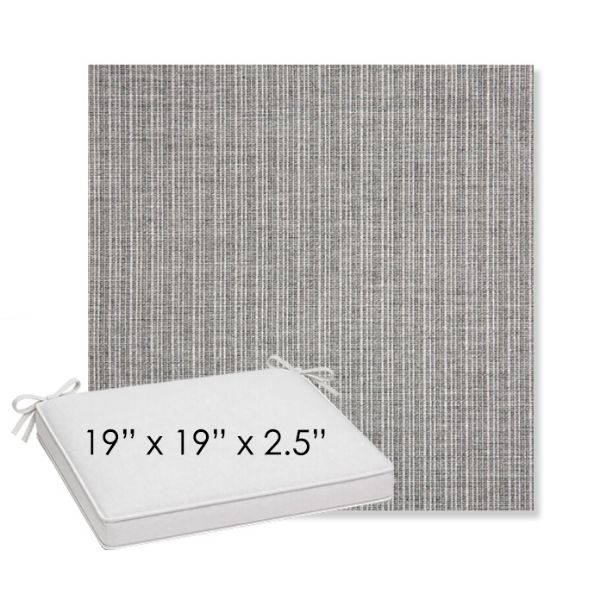 Picture of Proven Ash | Sunbrella® 19" x 19" x 3" Outdoor Dining Cushion