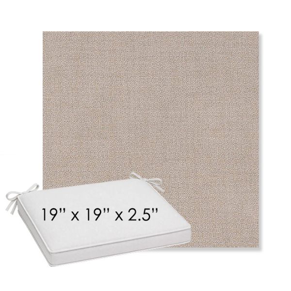 Picture of Remix Silk | Sunbrella® 19" x 19" x 3" Outdoor Dining Cushion