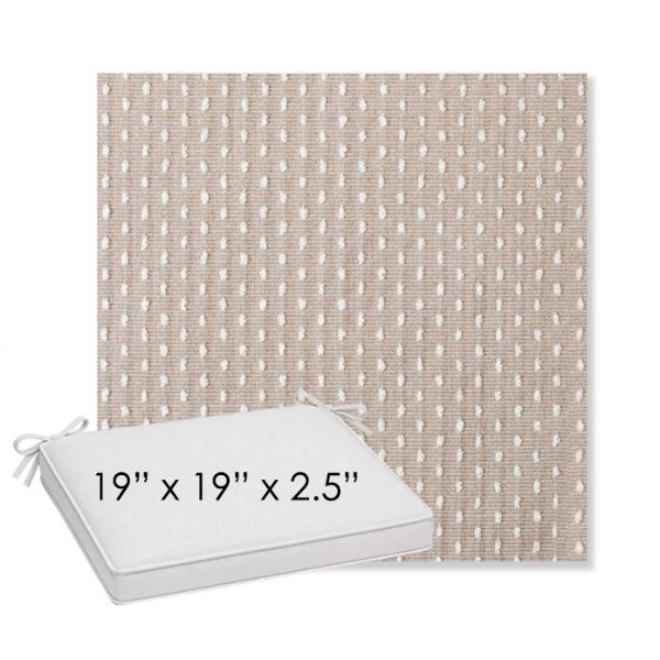 Picture of Royale Silk | Sunbrella® 19" x 19" x 3" Outdoor Dining Cushion